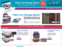 Tablet Screenshot of originalspacebag.co.uk